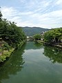 岡崎公園前を流れる琵琶湖疎水