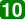 10 blanc, rectangle.svg arrondi vert