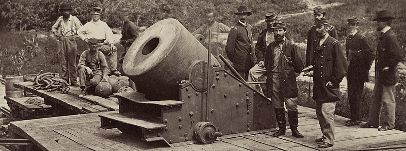 File:13 inch mortar "Dictator" in front of Petersburg, Va LCCN2012646269 (cropped).jpg