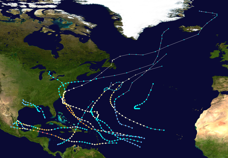 File:1955 Atlantic hurricane season summary map.png