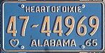 1965 Alabama passenger plate.jpg