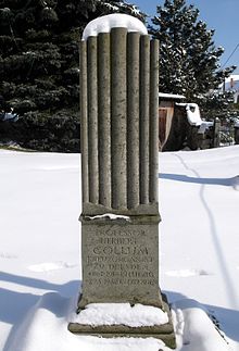 Grabmal von Herbert Collum auf dem Friedhof Reinhardtsgrimma.