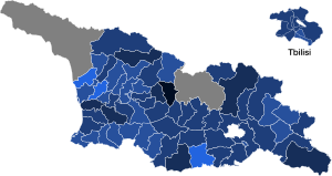 2013 Georgian presidential election by municipality.svg