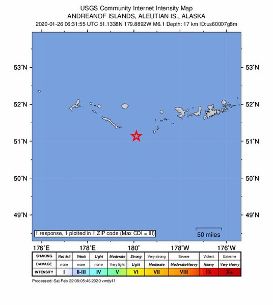 File:2020-01-26 Amatignak Island, Alaska M6.1 earthquake intensity map (USGS).jpg