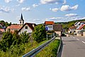 Deutsch: Ortseingang des Krautheimer Ortsteil Oberginsbach