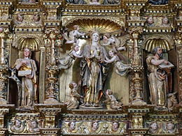 Retablo mayor; Asunción de la Virgen atribuido a Juan de Valmaseda