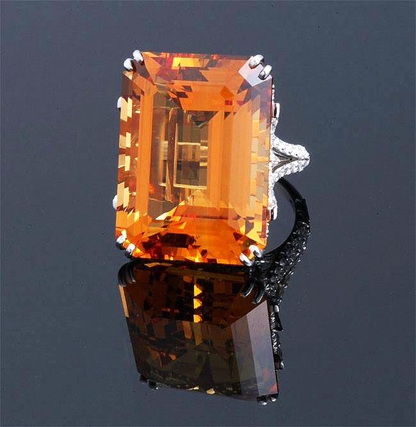 File:57.06 Carats Emerald cut Imperial Topaz.jpg