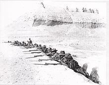 The 5th Light Horse Regiment defending the Ghoraniye bridge-head 5th Light Horse Regiment 1918.jpeg