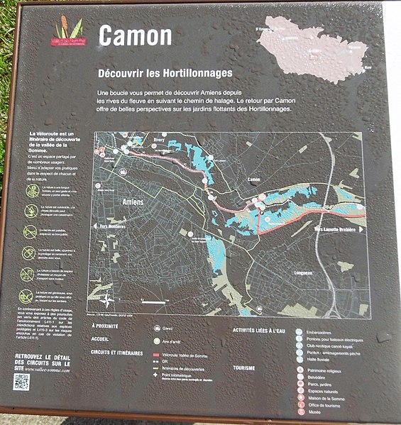 File:66 Camon panneau de situation de la véloroute de la Somme.jpg