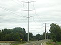 345-kV-Stahlrohrmast in Wisconsin