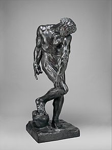 Adam by Auguste Rodin, the sculpture the main character contemplates Adam MET DP242352.jpg