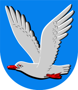Gull in the coat of arms of Ahlainen