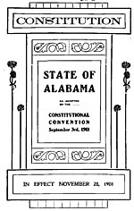 Vignette pour Constitution de l'Alabama