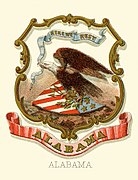 Alabama state coat of arms (illustrated, 1876)