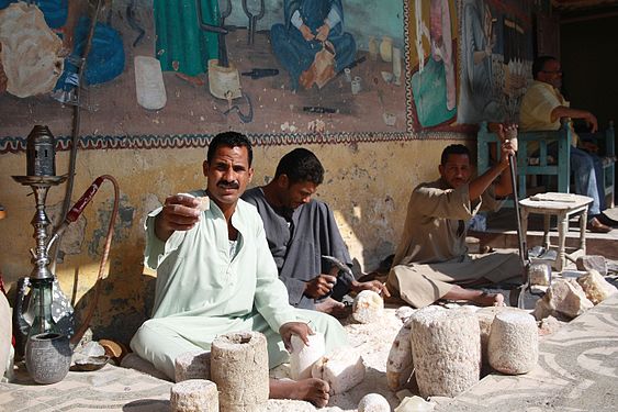 Alabasterfabrick in Luxor; Ägypten..