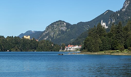 Alpsee, Hohenschwangau Castle, Alpenrose, Neuschwanstein Castle Schwangau Bavaria