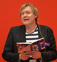 Anders Jacobsson högläser Suneboken Sune och den tokiga teatern under Bokmässan i Göteborg 2014