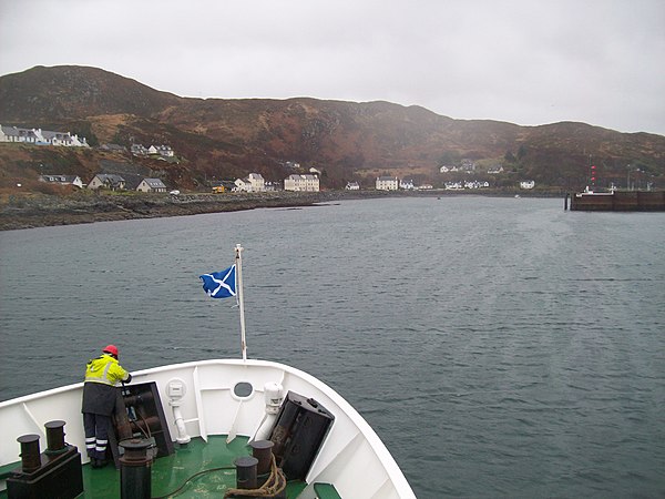 Approaching Mallaig harbour on the ferry from the Isle of Skye.