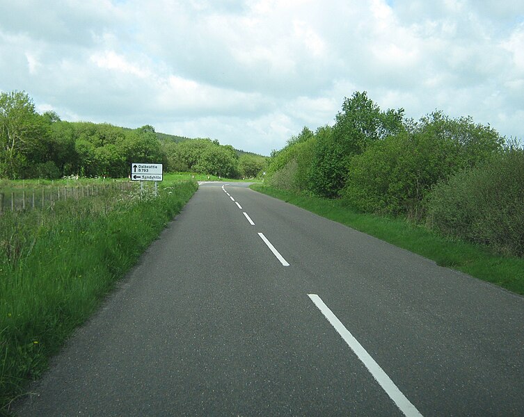 File:Approaching the turning to Sandyhills - geograph.org.uk - 2446260.jpg