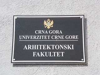 University of Montenegro Faculty of Architecture