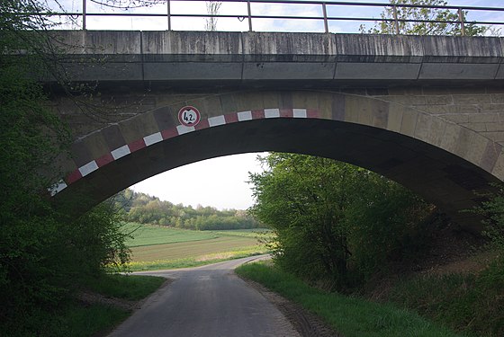 Alte Eisenbahnbrücke in Arnstein (bei Maria Sondheim)