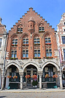 Fotó egy arras-i Grand-Place épületről.