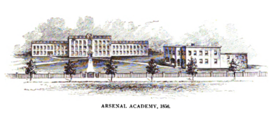 Columbia Arsenal Academy im Jahr 1856
