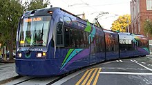 Streetcar version of the S70 on the Atlanta Streetcar Atlanta Streetcar arriving at King Memorial Stop.jpg