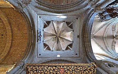 Plafond du chœur de la Basilique San Vicente (XII-XIVe siècles) Ávila.