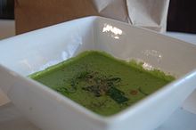 Avocado soup in square bowl.jpg