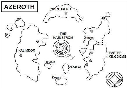 Mapa krainy Azeroth