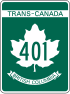 Bouclier de l'autoroute 401