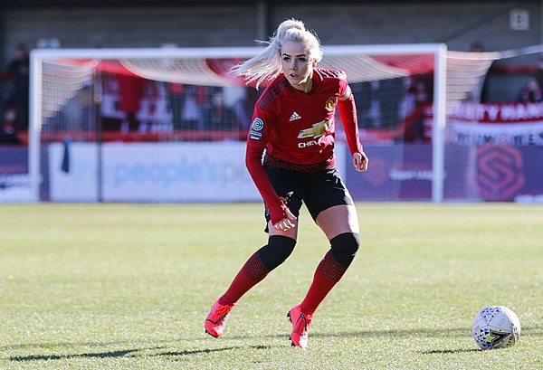 Greenwood playing for Manchester United against Brighton & Hove Albion in 2019