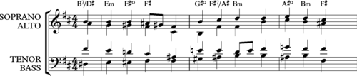 Bach, St Matthew Passion, No. 46, Chorale "Herzliebster Jesu" different harmonization Bach St M P No 46 corrected 2-1-2022.png