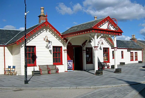 The old railway station now used as a visitor and exhibition centre