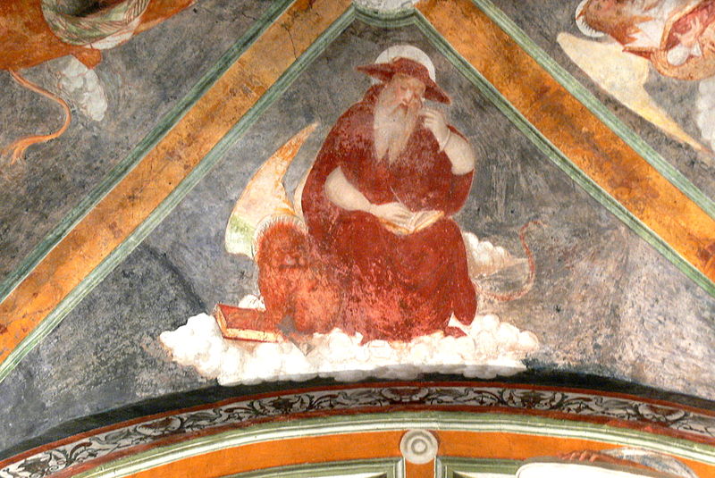 Fichier:Basilica San Giulio - Deckenfresco Kirchenväter-Evangelisten 3.jpg