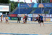 Deutsch: Beachhandball Europameisterschaften 2019 (Beach handball Euro); Tag 3: 4. Juli 2019 – Frauen, Hauptrunde Gruppe II, Deutschland-Spanien 1:2 (18:24, 24:14, 8:9) English: Beach handball Euro; Day 3: 4 July 2019 – Women Main Round Group II – Germany-Spain 1:2 (18:24, 24:14, 8:9)