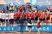 Deutsch: Beachhandball Europameisterschaften 2019 (Beach handball Euro); Tag 6: 7. Juli 2019 – Siegerehrungen English: Beach handball Euro; Day 6: 7 July 2019 – Medal ceremony