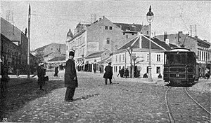 Tramvaj u Knez Mihajlovoj ulici, 1906. godina