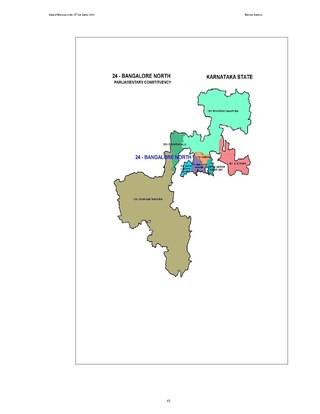 <span class="mw-page-title-main">Bangalore North Lok Sabha constituency</span> Constituency in Karnataka, India