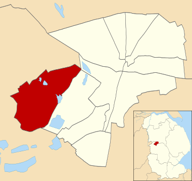 Location of Birchwood ward