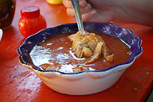 Birria, daging lan sup