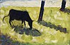Zwarte koe in een weide door Georges Seurat.jpeg