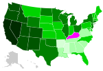 Thumbnail for File:Black population&#160;% change by U.S. state 1900 1990.svg