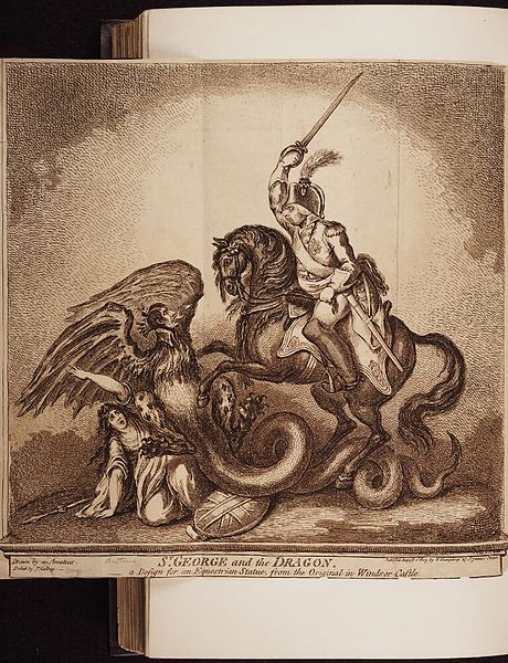 File:Bodleian Libraries, St George and the dragon - a design for an equestrian statue, from the original in WindsorCastle.jpg