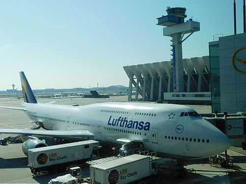 Boeing 747-8 at the Gate ( Frankfurt/Main Germany )