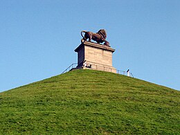 Waterloo: the "Butte du Lion" commemorating the Battle