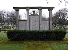 The rear of the triptych Bromhead Memorial, Richmond Cemetery (16).JPG