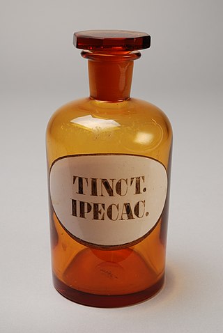 <span class="mw-page-title-main">Syrup of ipecac</span> Plant-derived drug used for airway decongestion and to induce vomiting