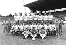 Heiko März (hinter reihe, vierter von links) mit F.C. Hansa Rostock im Jahr 1989